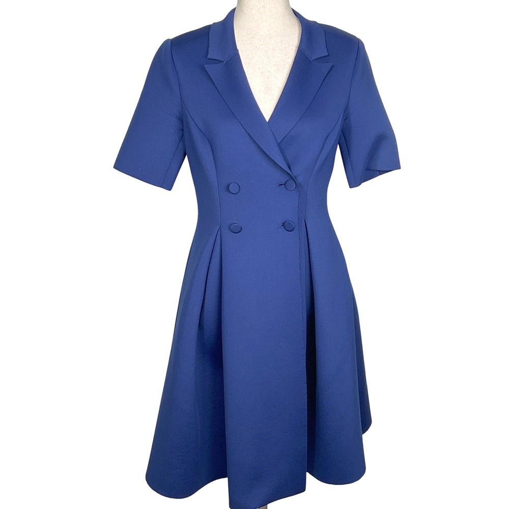 Badgley Mischka‎ Blazer Dress Double Breasted Short Sleeve Fit & Flare 8